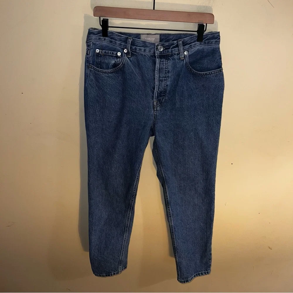 Everlane Women's High Rise Jeans - Blue - Picture 4 of 5